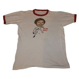 Vintage 1973 Nelson Nellie Briles PIttsburgh Pirates Ringer T-Shirt Adult Sm/Med